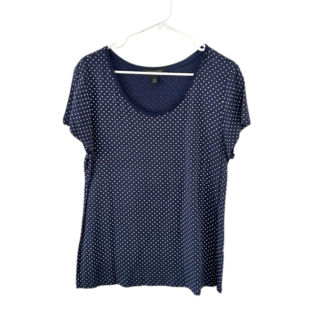Banana Republic Luxe Touch Polka Dot Blouse